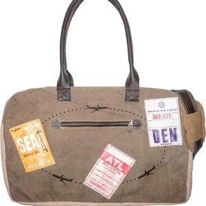 Vintage Addiction Military Tent Travel Bag (Sea/Den/Atl)